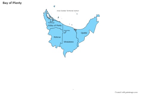 Contoh Peta untuk Bay of Plenty (biru)
