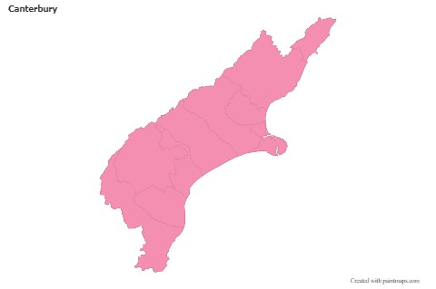 Sample Maps for Canterbury (pink,outline)