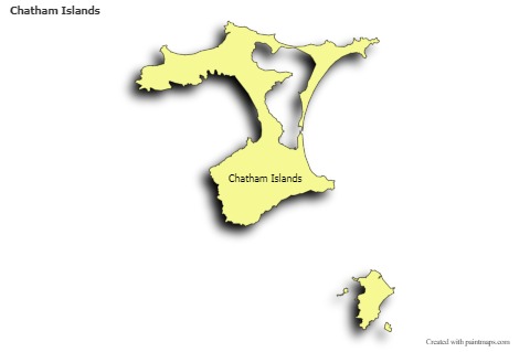 Sample Maps for Chatham Islands (colored,shadowy)