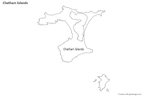 Sample Maps for Chatham Islands (black-white)