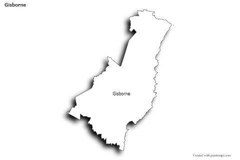 Sample Maps for Gisborne (black-white,shadowy)
