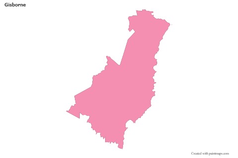 Sample Maps for Gisborne (pink,outline)