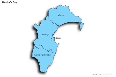 Sample Maps for Hawke's Bay (blue,shadowy)