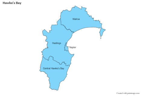 Sample Maps for Hawke's Bay (blue)