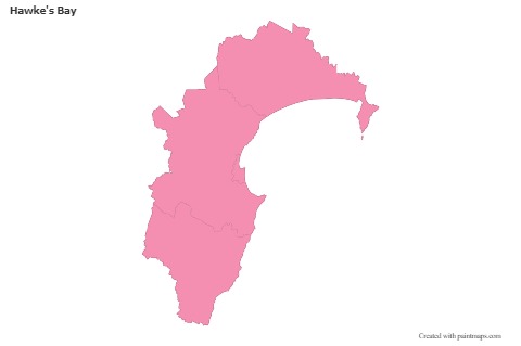 Sample Maps for Hawke's Bay (pink,outline)