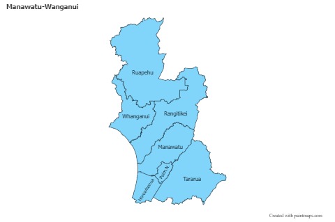 Mapas de muestra para Manawatu-Wanganui (azul)