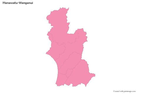 Mapas de muestra para Manawatu-Wanganui (rosa,contorno)