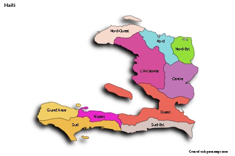 Sample Maps for Haiti (colored,shadowy)