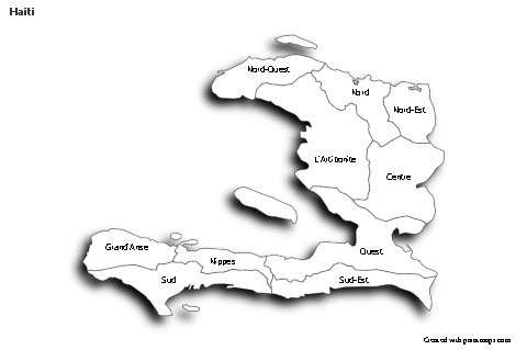 Sample Maps for Haiti (black-white,shadowy)