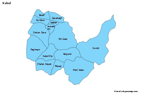 Sample Maps for Kabul (blue)