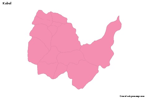 Sample Maps for Kabul (pink,outline)