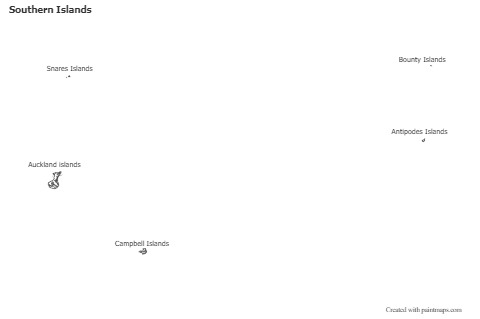 Sample Maps for Southern Islands (black-white)
