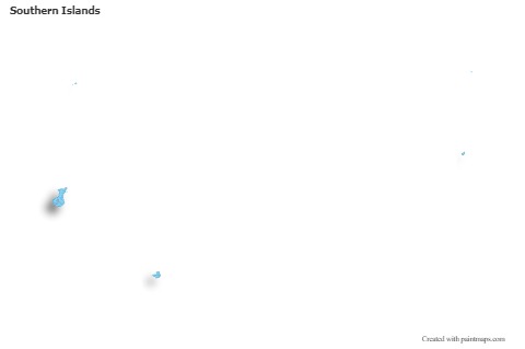 Sample Maps for Southern Islands (blue,outline,shadowy)