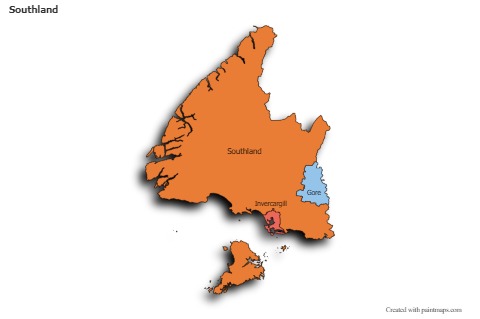 Sample Maps for Southland (colored,shadowy)