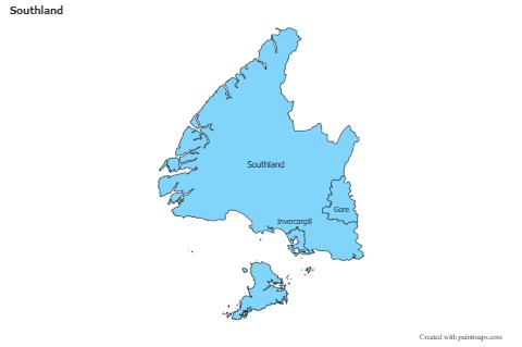 Sample Maps for Southland (blue)