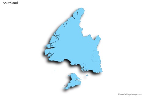 Sample Maps for Southland (blue,outline,shadowy)