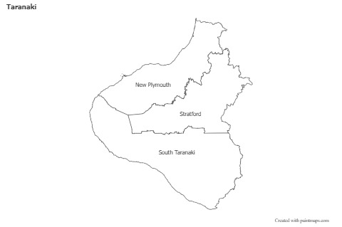Sample Maps for Taranaki (black-white)