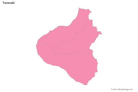 Sample Maps for Taranaki (pink,outline)