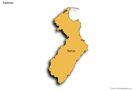 Sample Maps for Tasman (colored,shadowy)