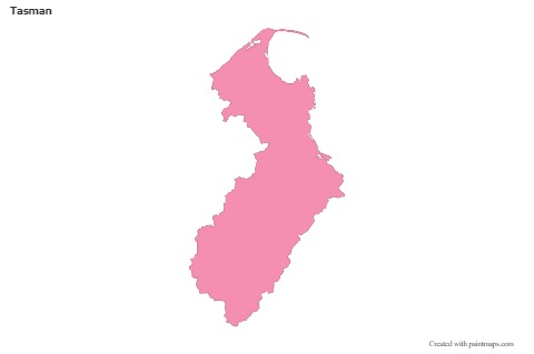 Sample Maps for Tasman (pink,outline)