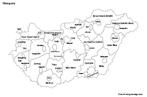 Sample Maps for Hungary (black-white)