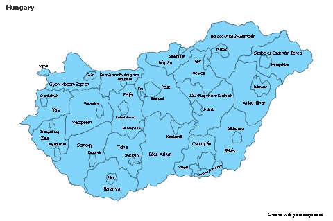 Sample Maps for Hungary (blue)