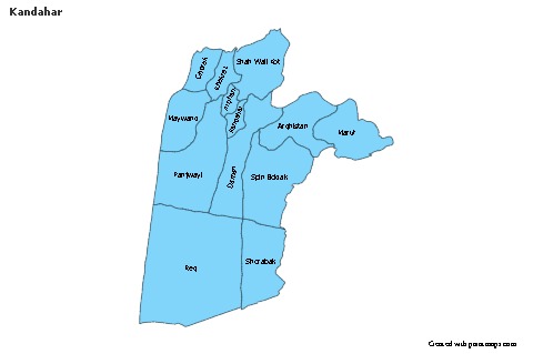 Mapas de muestra para Kandahar (azul)