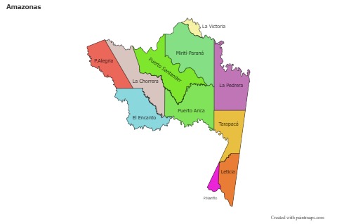 Sample Maps for Amazonas (colored)