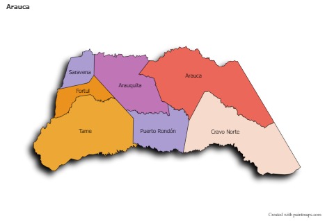 Sample Maps for Arauca (colored,shadowy)