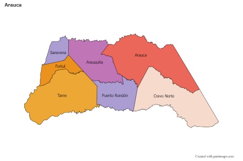 Sample Maps for Arauca (colored)