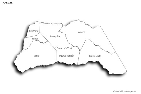 Sample Maps for Arauca (black-white,shadowy)