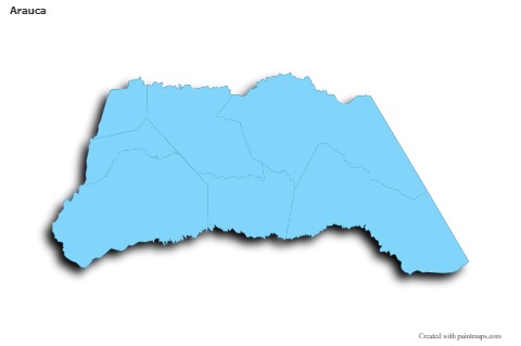 Sample Maps for Arauca (blue,outline,shadowy)