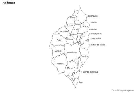 Mapas de muestra para Atlántico (blanco-negro)