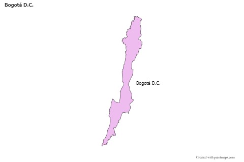 Bogotá D.C. için Örnek Haritalar (renkli)