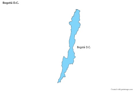 Bogotá D.C. için Örnek Haritalar (mavi)