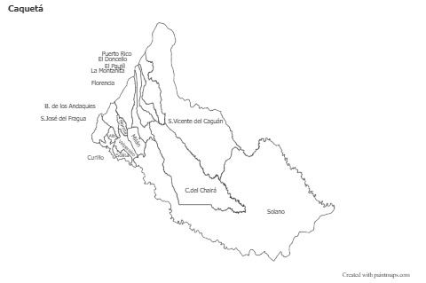 Sample Maps for Caquetá (black-white)
