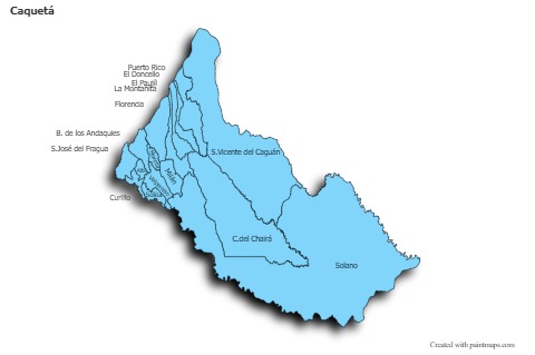 Sample Maps for Caquetá (blue,shadowy)