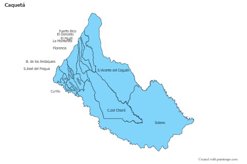 Sample Maps for Caquetá (blue)
