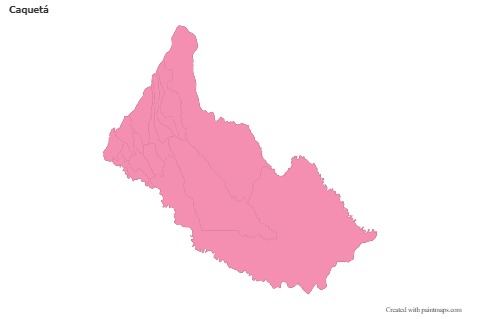 Sample Maps for Caquetá (pink,outline)