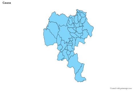Mapas de muestra para Cauca (azul)