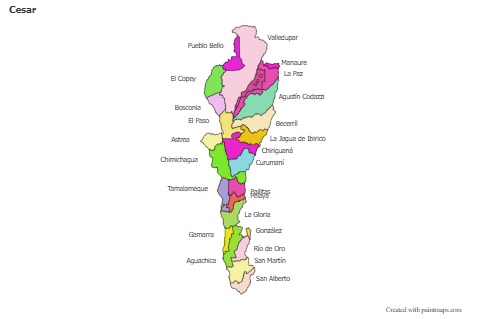 Sample Maps for Cesar (colored)