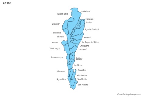 Sample Maps for Cesar (blue)