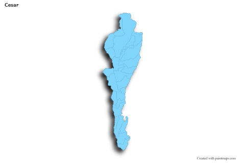 Sample Maps for Cesar (blue,outline,shadowy)