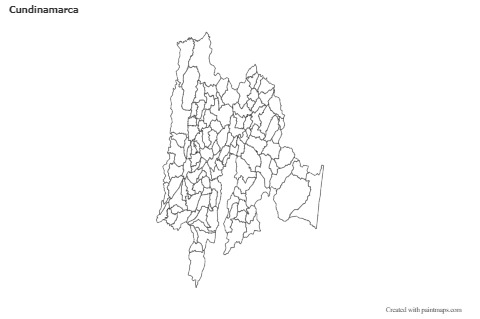 Mapas de muestra para Cundinamarca (blanco-negro)