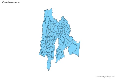 Mapas de muestra para Cundinamarca (azul)