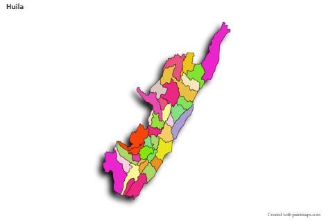 Contoh Peta untuk Huila (berwarna,bayangan)
