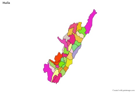 Contoh Peta untuk Huila (berwarna)