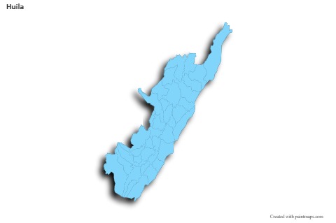 Contoh Peta untuk Huila (biru,garis luar,bayangan)