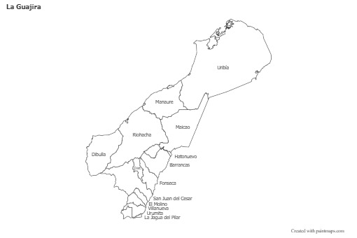 Sample Maps for La Guajira (black-white)