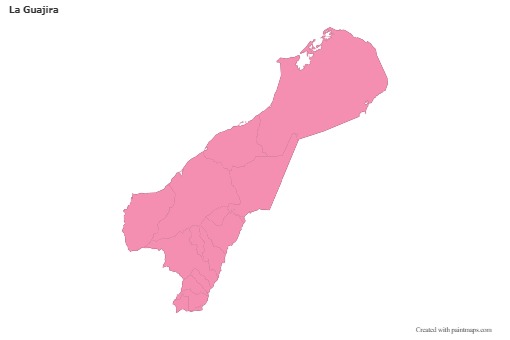 Sample Maps for La Guajira (pink,outline)